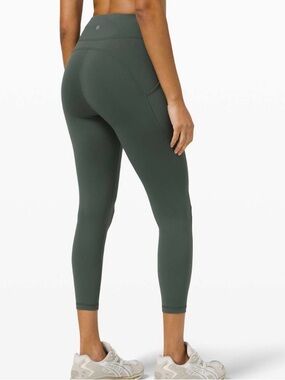 Lululemon Invigorate High-Rise Crop Leggings - Smoked Spruce